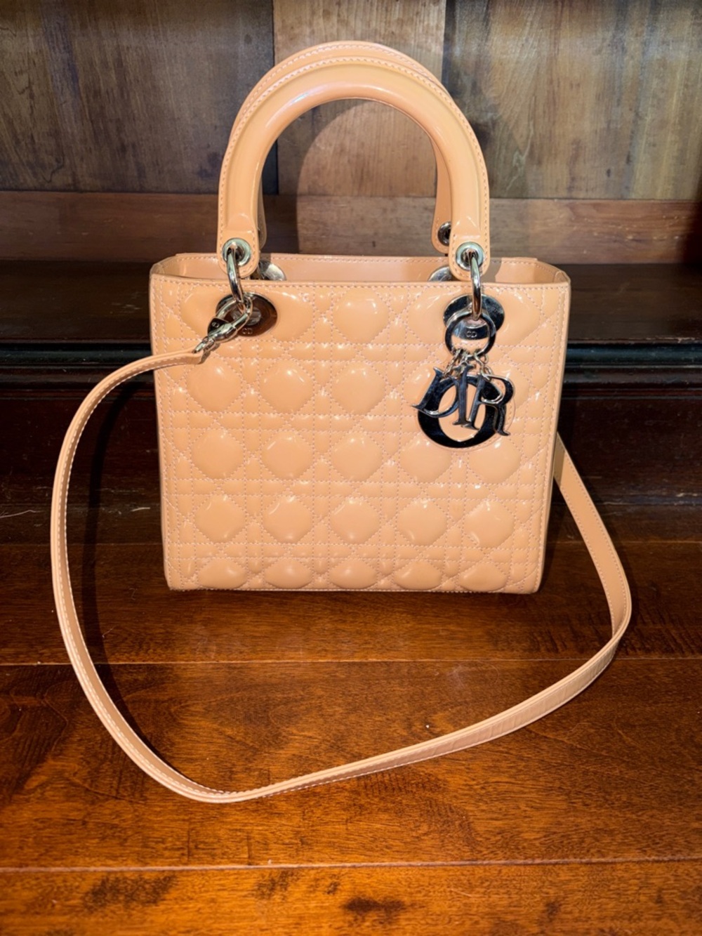 Christian Dior | Lady Dior - Cannage Patent Leather Bag